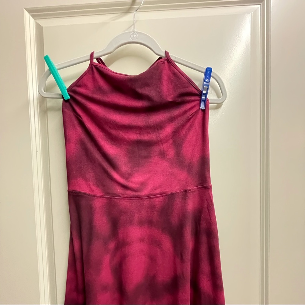 RVCA Mauve Velvet Halter dress M